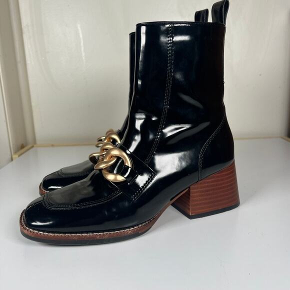 Steve Madden Loreen Fashion Pilgrim Chunky Boots Size 7.5 - Picture 5 of 13